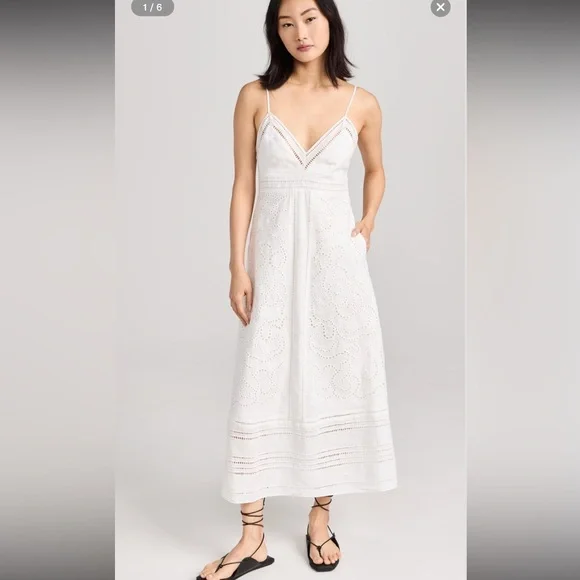 Magaschoni elegant White Lace Dress IDENTICAL TO ALC - Picture 2 of 15